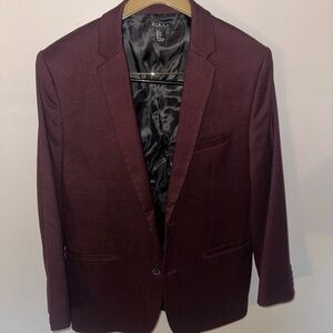 Forever 21 Burgundy Men's Blazer